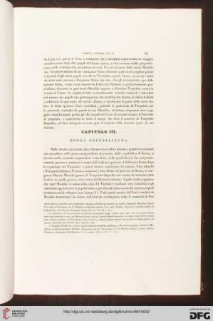 Capitolo III: Epoca repubblicana
