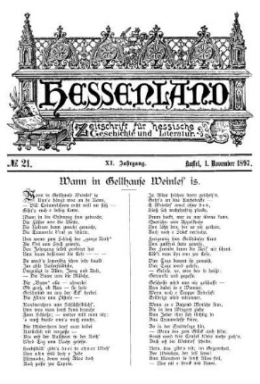 No. 21, 1. November 1897