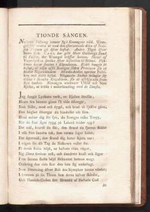 Tionde Sången.