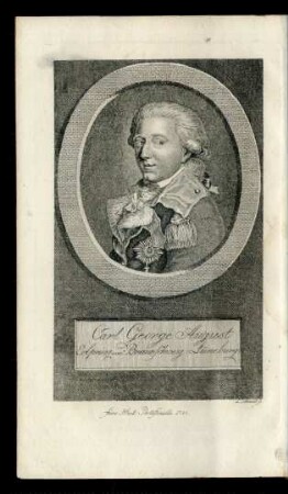 Carl George August. Erbprinz von Braunschweig - Lüneburg
