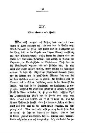 XIV. Wiener Concerte und Theater