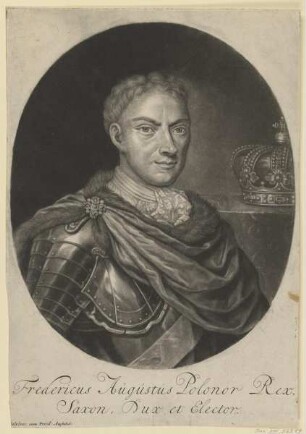 Bildnis des Fredericus Augustus, König von Polen