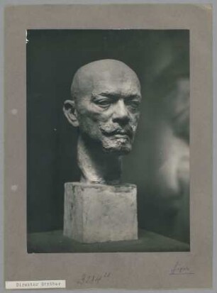 Porträt Franz Jos. Günther, 1918, Gips, farbig gefasst