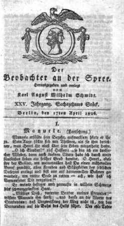 16. Stueck, 17. April 1826