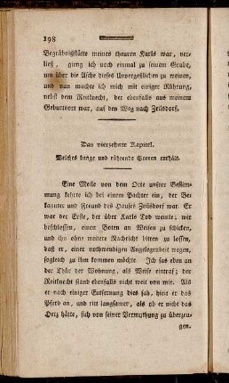 Das vierzehnte Kapitel. Welches bange und rührende Scenen enthält