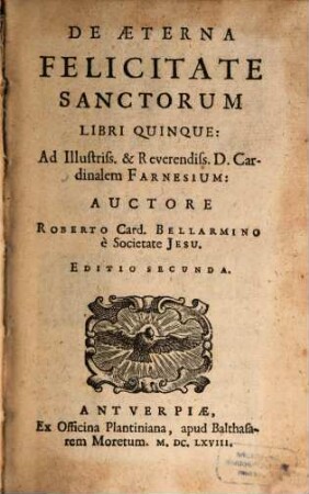 De Aeterna Felicitate Sanctorum : Libri Quinque
