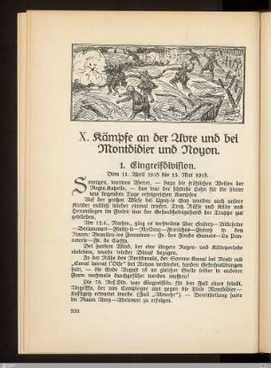 X. Kämpfe an der Avre und bei Montdidier und Noyon