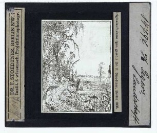 Seghers (Hercules), Die Stadt mit den zwei Kirchtürmen (Radierung)