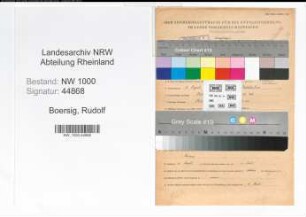 Entnazifizierung Rudolf Boersig, geb. 02.09.1919 (Kaufmann)