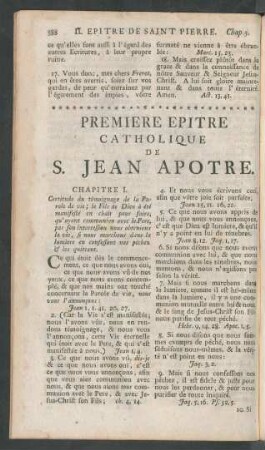 Premiere Epitre Catholique De S. Jean Apotre