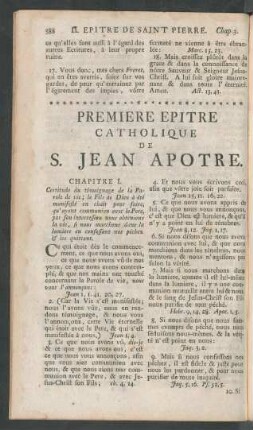 Premiere Epitre Catholique De S. Jean Apotre