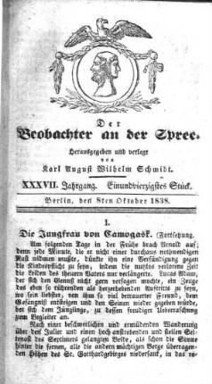 41. Stueck, 8. Oktober 1838