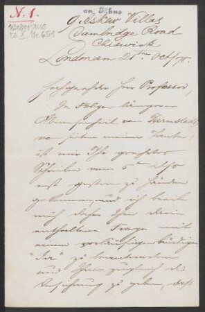 Brief an Friedrich Wilhelm Jähns : 21.10.1878