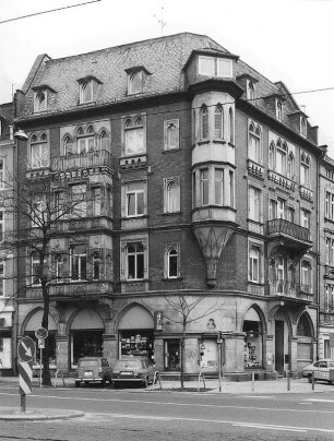 Mietshaus; Frankfurt, Friedberger Landstraße 94, Vogelsbergstraße 48