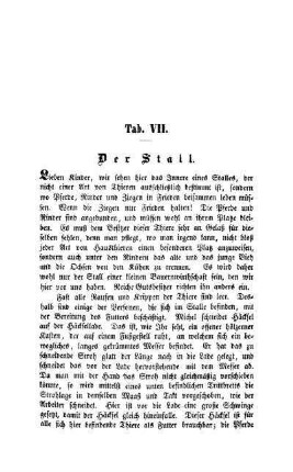 Tab. VII: Der Stall