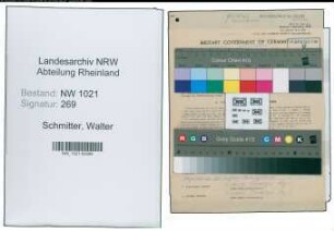 Entnazifizierung Walter Schmitter , geb. 27.09.1921 (Hilfsangest.)