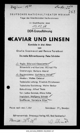 Kaviar und Linsen