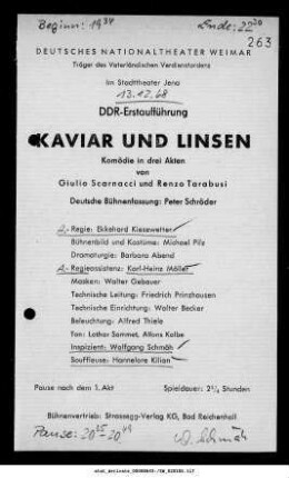 Kaviar und Linsen