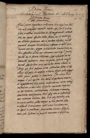 Ambrosius, Andreas: Brief an Landgraf Moritz; mit Vermerk des Landgrafen; 1615 Jan. 16