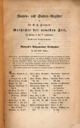 Allgemeine Geschichte vom Anfang der historischen Kenntniß bis auf unsere Zeiten, [15]. Supplement