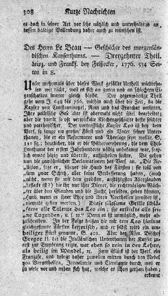 Geschichte des morgenländischen Kayserthums. T.13.