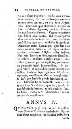 ANNUS IV.