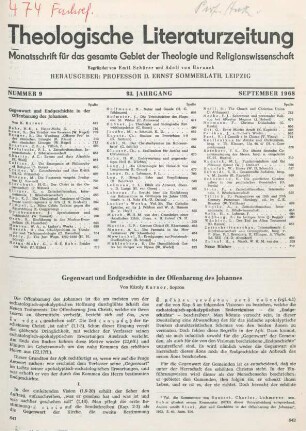 641-652 Gegenwart und Endgeschichte in der Offenbarung des Johannes