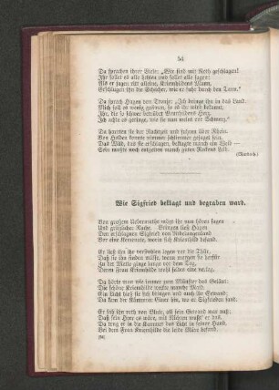 Wie Siegfried beklagt und begraben ward.
