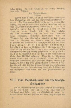 VIII. Das Bombardement am Weihnachts-Heiligabend