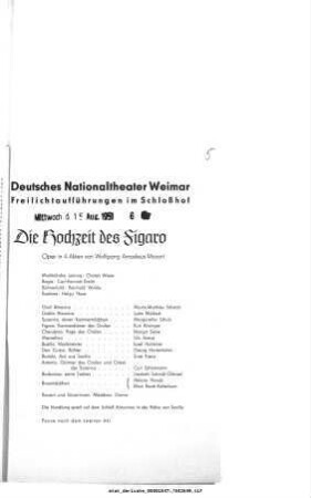Die Hochzeit des Figaro