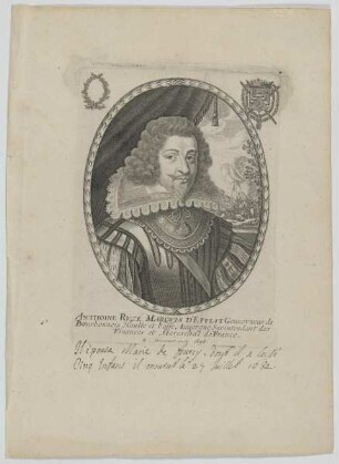 Bildnis des Anthoine Rvzé d'Effiat