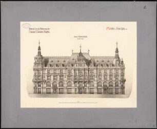 Bebauung der Kaiser-Wilhelm-Straße, Berlin: Nördliche Ansicht Kaiser-Wilhelm-Straße 1:50