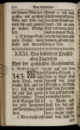 XXXI. Von besondern Christlichen Tugenden.
