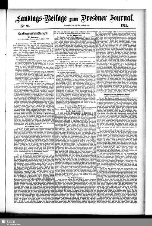 Dresdner Journal ; [...] ; Landtagsbeilage, 01