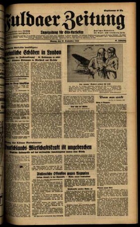 Ausgabe vom Montag, den 16. September 1940.