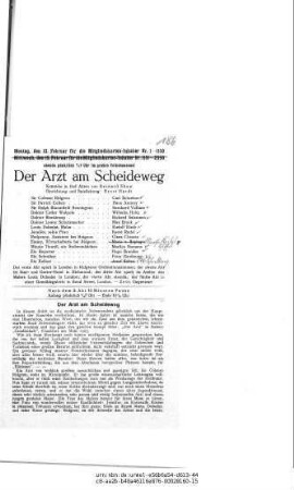 Der Arzt am Scheideweg