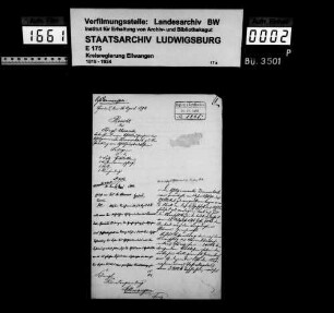Schuldenwesen des Schulgemeinde Zimmerbach, Gde. Durlangen