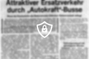 Attraktiver Ersatzverkehr durch "Autokraft"-Busse