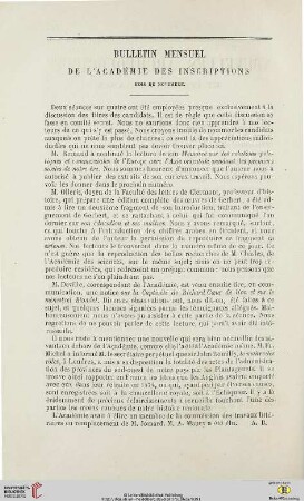 Bulletin mensuel