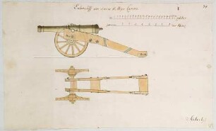 WHK 43 Pläne der Artillerie: 12-Pfünder-Kanone