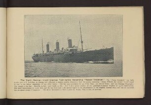 The North German Llod Express Twin-Screw Steamship "Kaiser Friedrich" - ...