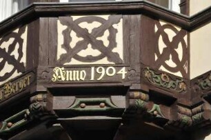 Quedlinburg - Hausfassade : Historisches Hausdetail, aufgenommen am 20. Oktober 2012 in Quedlinburg