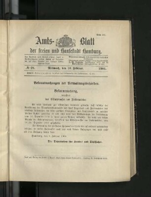 No. 28, 10. Februar 1904.