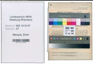 Entnazifizierung Erich Marquis , geb. 11.06.1907 (Versicherungsagent)