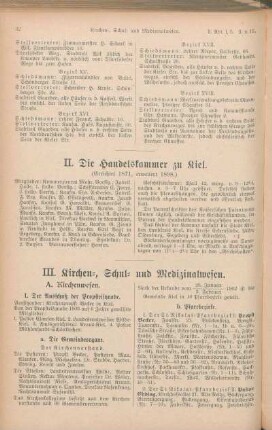 II. Die Handelskammer zu Kiel.