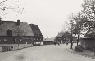 Zinnwald-Georgenfeld. Gasthof "Sächsischer Reiter", Geisingstraße 59 B und Wohnhaus mit Laden