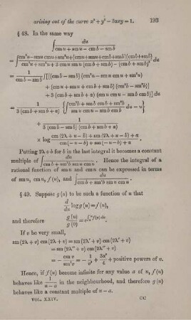 On possible groups of substitutions that can be formed with three, four, five, six, and seven letters respectively. [Fortsetzung].