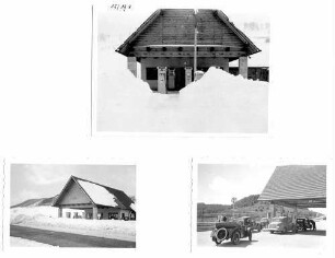 Tank- und Rastanlage Gruibingen Tankstelle Nordseite. 1945 - 1962 US Army. Abgebrochen.