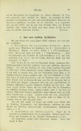 III.4. Zwei neue forstliche Zeitschriften