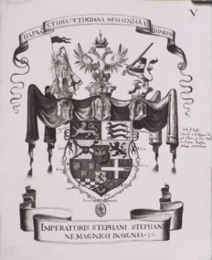 Wappenbuch des Kaiserreiches Illyrien: Wappen des serbokroatischen Zaren Stephan Stephan Nemagnich